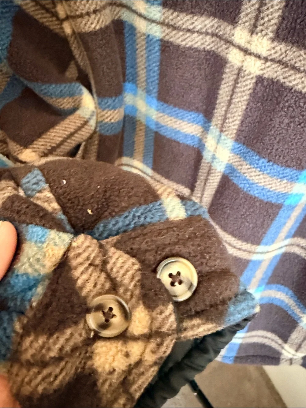 Victory Sportswear Boys Plaid Sherpa Fleece Jacket Size S 6/7